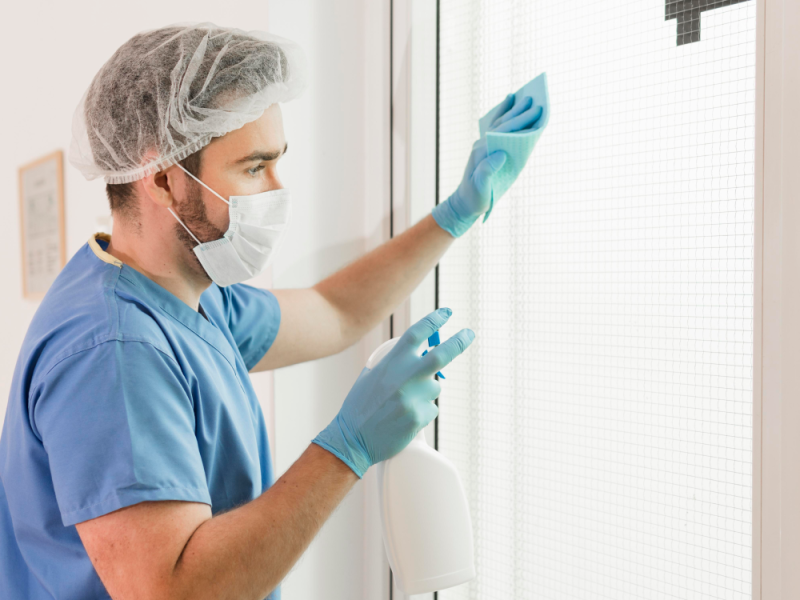 male-nurse-disinfecting-windows-hospital